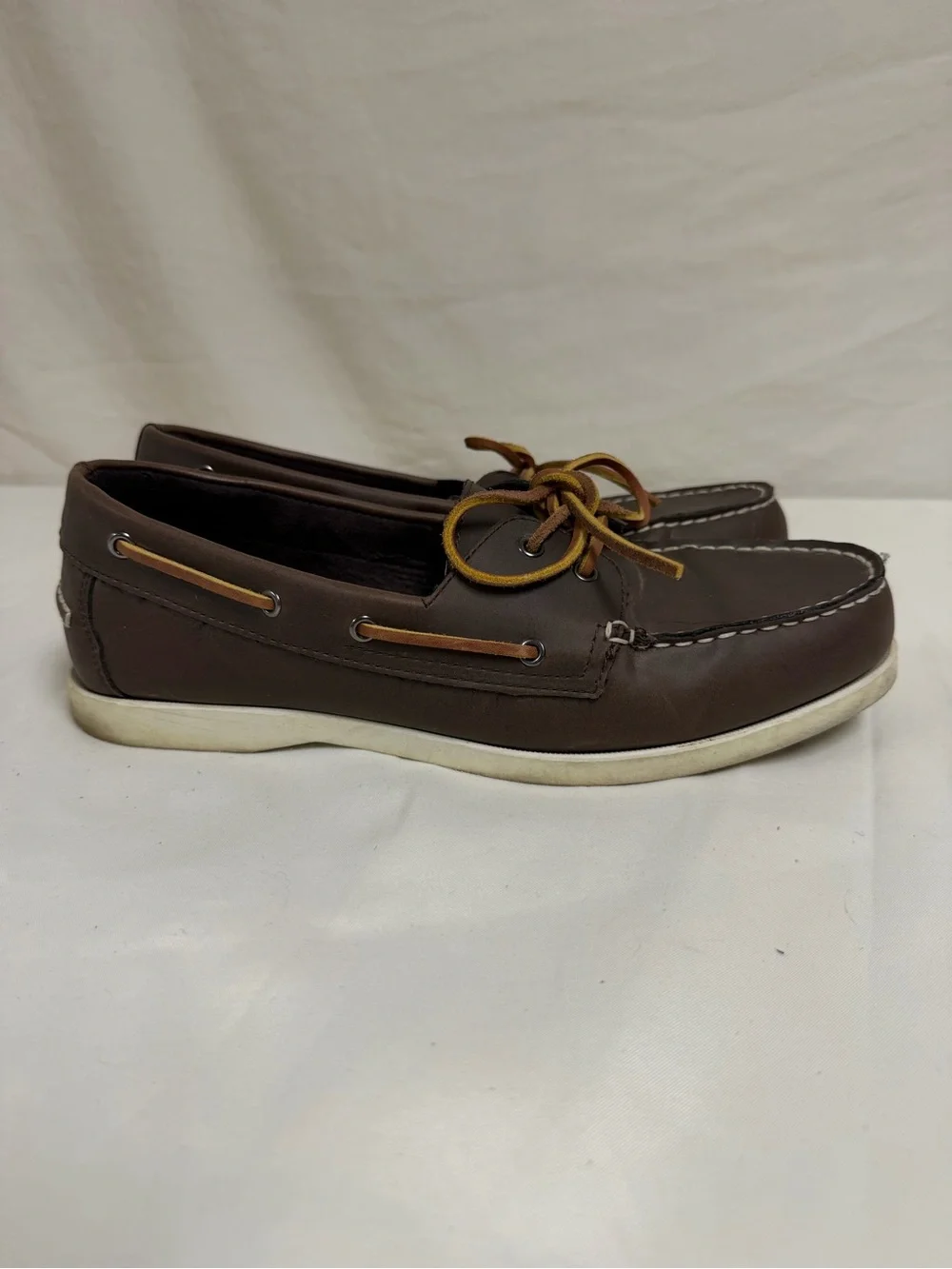 Sonoma Life Style Men’s Brown Boat Shoes Size 10.5M Great Condition